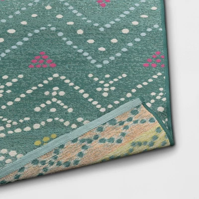 5' X 7' Outdoor Rug Global Aqua - Opalhouse⢠- Image 2