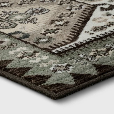 Buttercup Diamond Vintage Persian Woven Rug - Opalhouse - Image 2