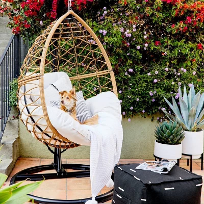 Britanna Patio Hanging Egg Chair - Natural - Opalhouse⢠- Image 5