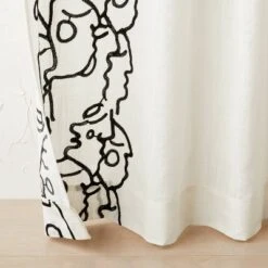 2pk Light Filtering In This Together Embroidered Window Curtain Panels Ivory - Opalhouseâ„¢ Designed With Jungalowâ„¢
