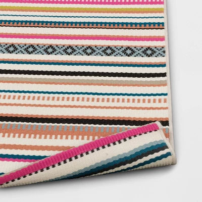 5' X 7' Outdoor Rug Festival Stripe - Opalhouse⢠- Image 3