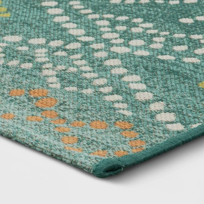 5' X 7' Outdoor Rug Global Aqua - Opalhouseā¢