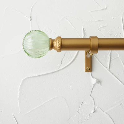 Faux Jade Ball Curtain Rod Brass - Opalhouse™ Designed With Jungalow™ - Image 3